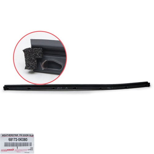 Front Lh Inner Door Weatherstrip Window Seal Belt For Toyota Revo 2015 2020 - Imagen 7 de 8