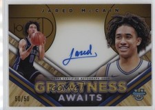 2023 Bowman U Best Greatness Awaits Gold Refractor 50/50 Jared McCain Auto 1cc7