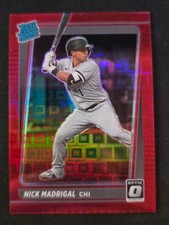 2021 Panini Donruss Optic Red Pandora Prizm #49 Nick Madrigal /99 RC