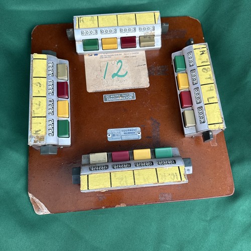 Vintage The Denominator Company 16x16 4 Traffic Tally Counters for Intersection