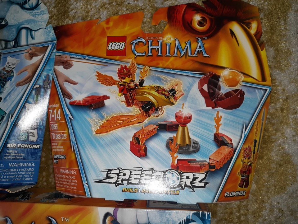 LEGO CHIMA 70143 Sir Fangar's Sabre-Tooth Walker + Speedorz 70155 & 70156  NEW!! - Image 3 of 4