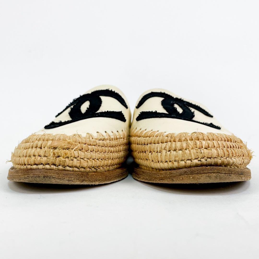 Chanel Slip On Shoes Bicolor Leather With Coco Mark Size 36 US About6 For Women thumbnail 15