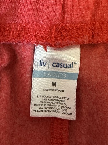 Pantalones deportivos Wisconsin Badgers súper suaves y cómodos rojos para mujer talla mediana - Imagen 4 de 4