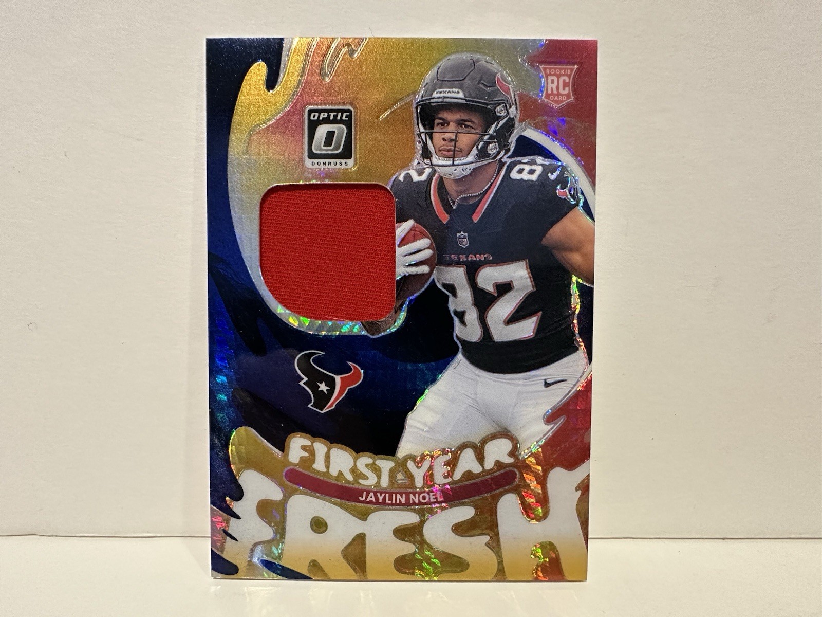 2025 Donruss Optic #FYFBH-JNL Jaylin Noel First Year Fresh Blue Hyper Football