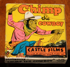 Chimp the Cowboy 16mm Castle Film Reel w/box 621