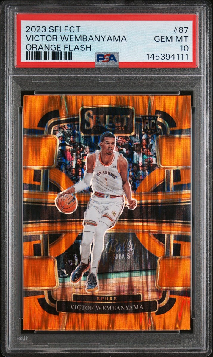 2023 PANINI SELECT ORANGE FLASH #87 VICTOR WEMBANYAMA ROOKIE RC
