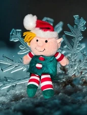 Vtg 1997 Stuffins Lumpy’s Bean Bag Gang Jingle Bean Elf Ornament  Holiday