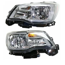 CAPA For 17-18 Forester Halogen Headlight Headlamp Head Light with Bulb PAIR SET