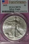 2025 PCGS MS70 AMERICAN SILVER EAGLE #B52838