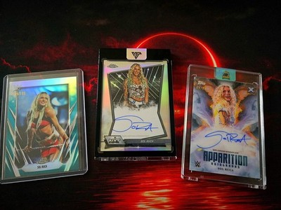 Sol Ruca Auto Lot - WWE Topps Chrome Auto + Exalted Auto 99/99