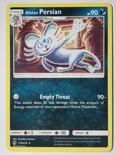 Alolan Persian 119/214 NM - Lost Thunder Pokemon Card - Tomokazu Komiya Art on eBay