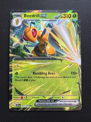 Pokemon TCG Beedrill ex 003/086 Double Rare Chaos Rising NM | eBay