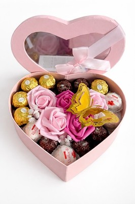 Ferrero Rocher Raffaello Heart Gift Box Assorted Chocolates Flowers Butterfly