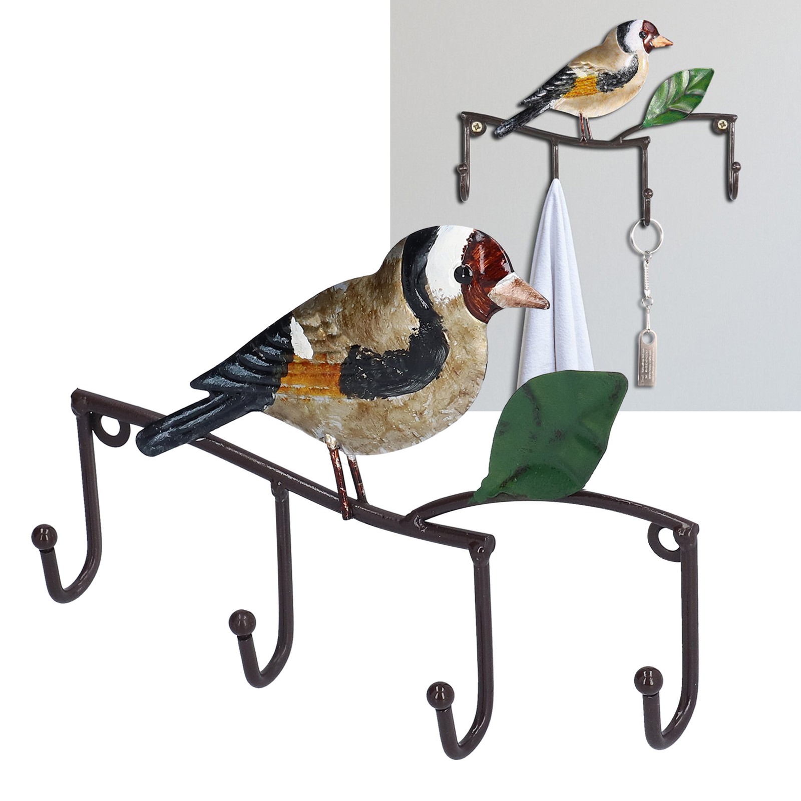 Key Hook Iron Bird Wall Hook Key Hanger Door Coat Rack Clothes Holder For H