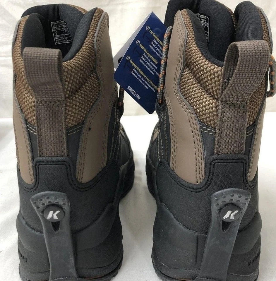 Korkers Buckskin Wading Kling-On & White Felt Soles New Size 8 Winter Boots NIB - Image 4 of 4