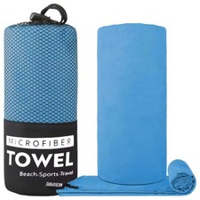 Super Absorbent Microfiber Sports Towel Light Blue 