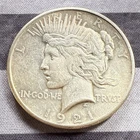 1921 Peace Silver Dollar Key Date Nice Condition Good Detail 90% Silver Coin