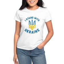 CafePress I Stand With Ukraine Women's T Shirt Women's T-Shirt 904372534