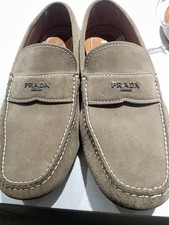 PRADA Suede Driving Loafers