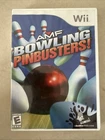 AMF Bowling Pinbusters Nintendo Wii Game With Case & Manual