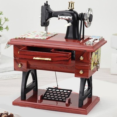 Retro-Stil Nähmaschine Spieluhr Uhrwerk Spieluhr für Heimtextilien