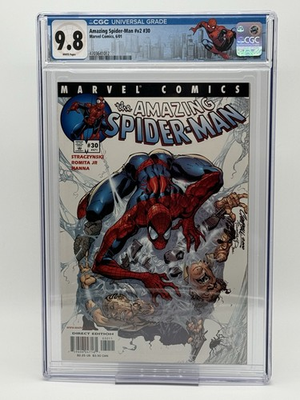 #ad Amazing Spider Man Vol 2 #30 CGC 9.8 WHT Pgs Marvel 2001 1st Morlun Ezekiel $200.00