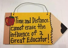 Teacher Gifts Wood Pencil 20GE Time Distance Great Educator