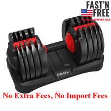 US WAREHOUSE Quick-Select Adjustable Dumbbell for Home Gym, 5-52.5 lbs Single