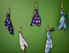 The Preppy Pelican Collection Keychain Canvas Scarves Turtle Lobster Bow Anchor