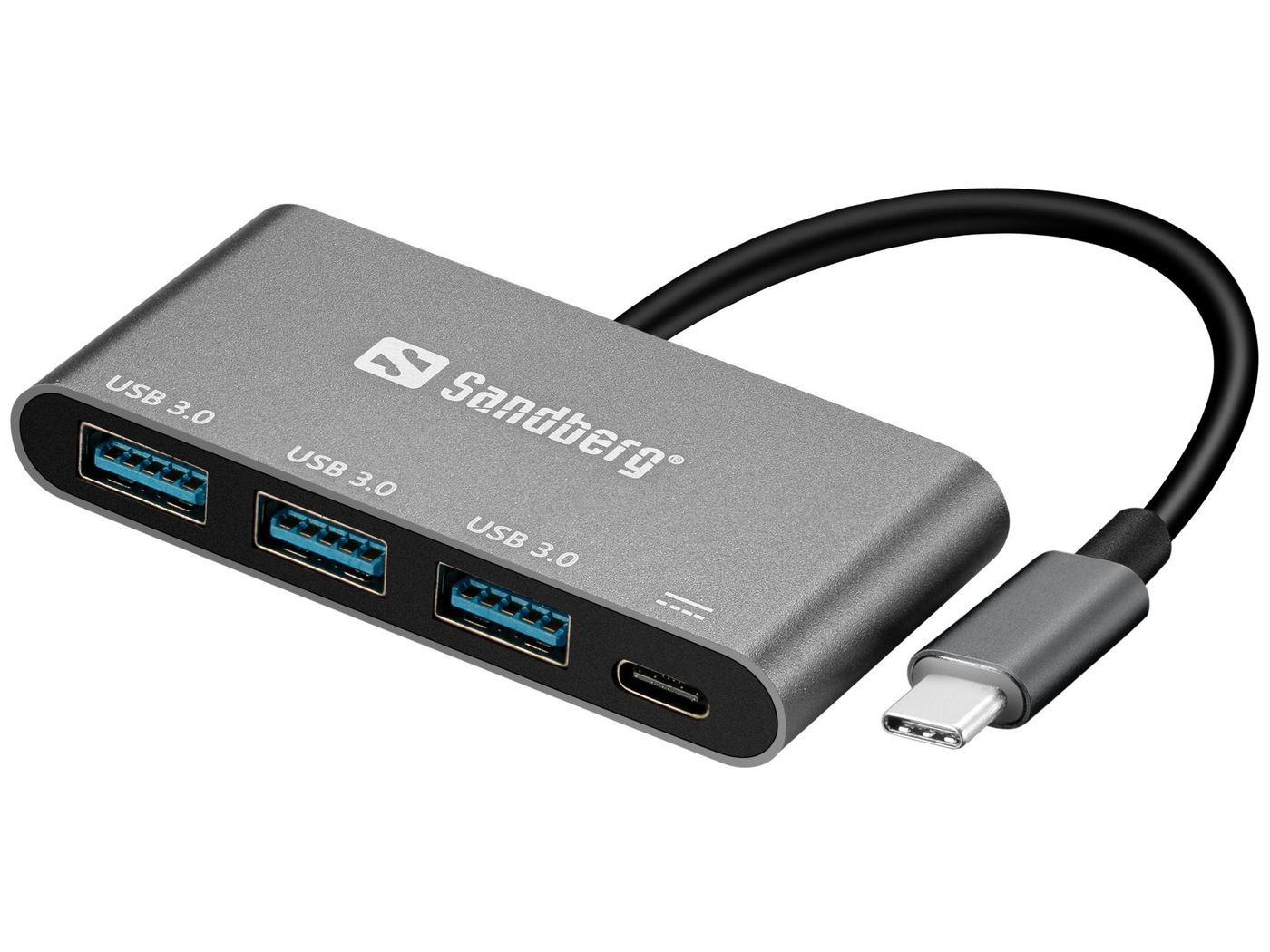 Sandberg USB-C to 3 x USB 3.0 Converter 3 x USB Hub - Image 2