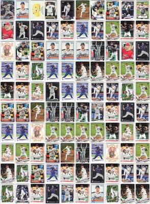 Max Scherzer Lot of 100 MLB Baseball Cards Collection - Exact Cards Shown