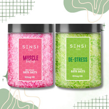 Sensi CBD 1000mg CBD Infused Bath Salts - 700g (BUY 1 GET 1 FREE)