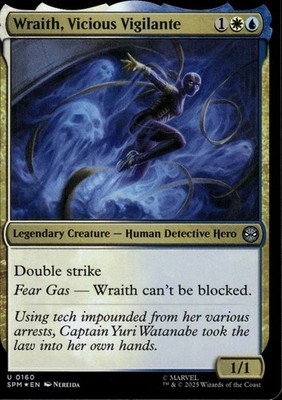 Wraith, Vicious Vigilante - Foil Uncommon 0160 - Marvel's Spider-Man - MTG
