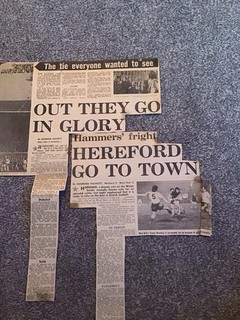 West Ham V Hereford Home & Away 1971/72 FA Cup Newspaper Reports