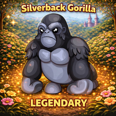 SILBERRÜCKEN GORILLA (SEHR GÜNSTIG) - ADOPTIEREN SIE EIN HAUSTIER VON MIR - BILLIGSTES AUF EBAY