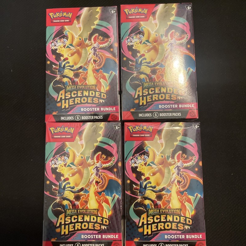 Pokémon ascended heroes booster bundle lot of 4