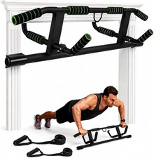 Pull Up Bar for Doorway | 226kg/500lbs Capacity | No Screws | Multi-Grip | Chin 