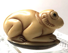 Japanese Netsuke Tagua Nut Carved Figurine mo...