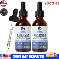 2XSea Moss Black Seed Oil Ashwagandha Moringa Multimineral Liquid Immune Support