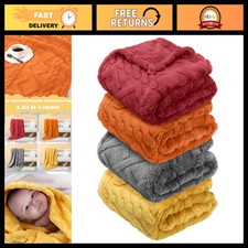 4 Pcs Soft Plush Fleece Baby Blankets Set - 3D Cute Design for Newborns, Orange