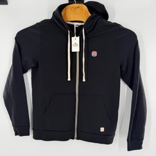 Marine Layer Mens Black Full Zip Fleece Hoodi...
