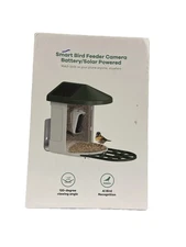 New Smart Bird Feeder with Camera Solar Powered AI Bird Recognition Open Box
