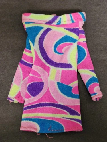 Vintage Barbie Totally Hair Pink Dress Only Replacement **READ**