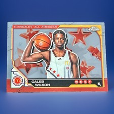 Caleb Wilson Rookie Card 2025 Topps Chrome McDonald’s AA #48. rookie card picture