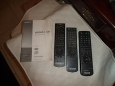 LOT OF 3 SONY DVD PLAYER REMOTES AND DVP-NS400D DVD PLAYER OWNERS MANUAL  USED