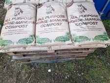 Pallet of 30 bags Horse Manure compost. 40 litre bags. for KERBSIDE DELIVERY