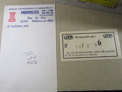 495R Vintage JEP 34 Francia Tope Chapa de Metal Vía 35MM O Zero