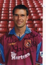 STEVE POTTS AUTOGRAPH, WEST HAM UNITED, FOOTBALL