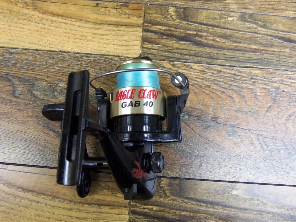  Carrete giratorio de grafito Eagle Claw GAB 40 3 rodamientos de bolas relación de transmisión 4,8:1 Foto 4 de 4