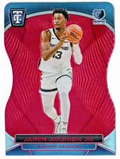 JAREN JACKSON JR 2024-25 Totally Certified #23 RED DIE-CUT PLATINUM /125 MIRROR!